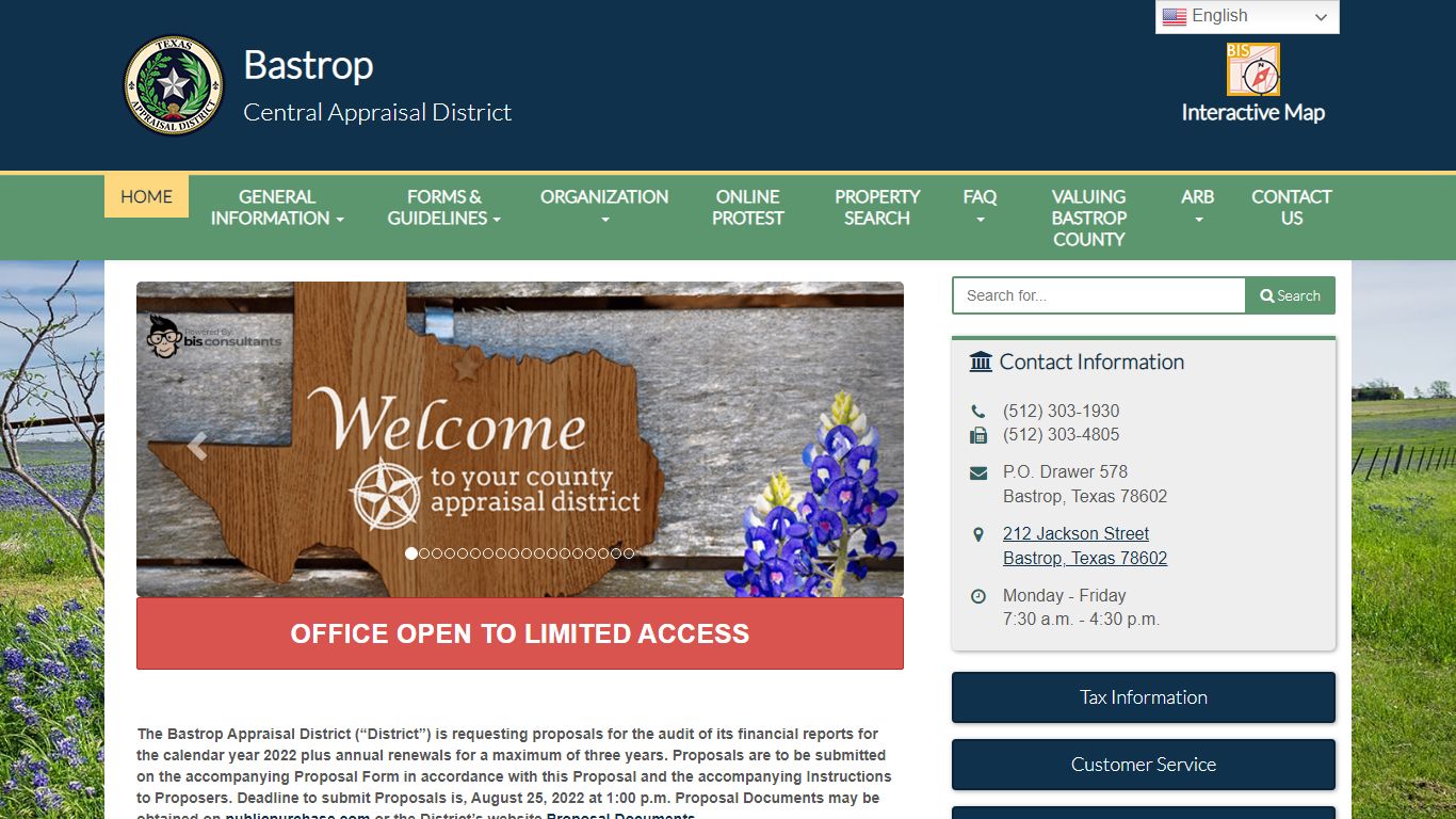 Bastrop CAD – Official Site – Bastrop, Texas